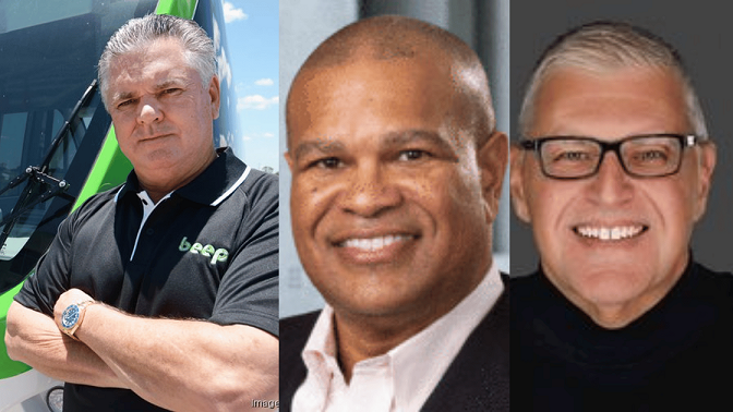 From left to right: CEO Joe Moye, chairman Kevin Reid, and Rodney Rodgers
