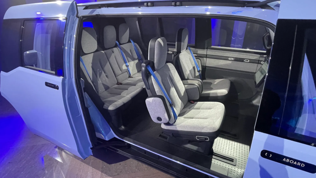 Interior look of Waymo’s sixth-generation robotaxi