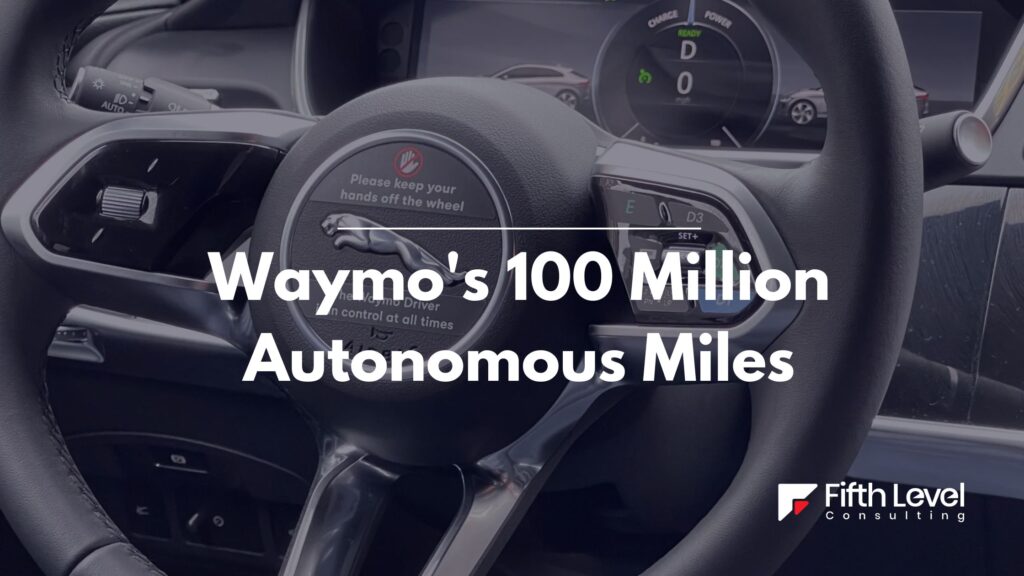 A Waymo Jaguar I-Pace Vehicle Steering Wheel