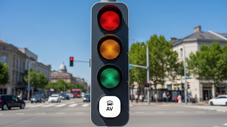 Scientists to Add New White Light to Traffic Lights for Autonomous Vehicles