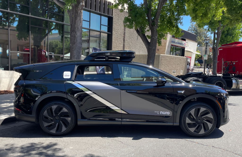 The Lucid Gravity robotaxi by Lucid and Nuro and Uber.
